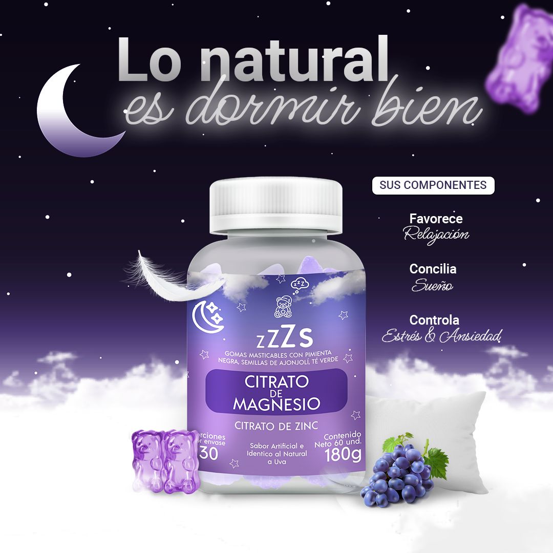Gomitas de Citrato de Magnesio + Zinc 😴 Despídete de las noches en vela • Registro INVIMA