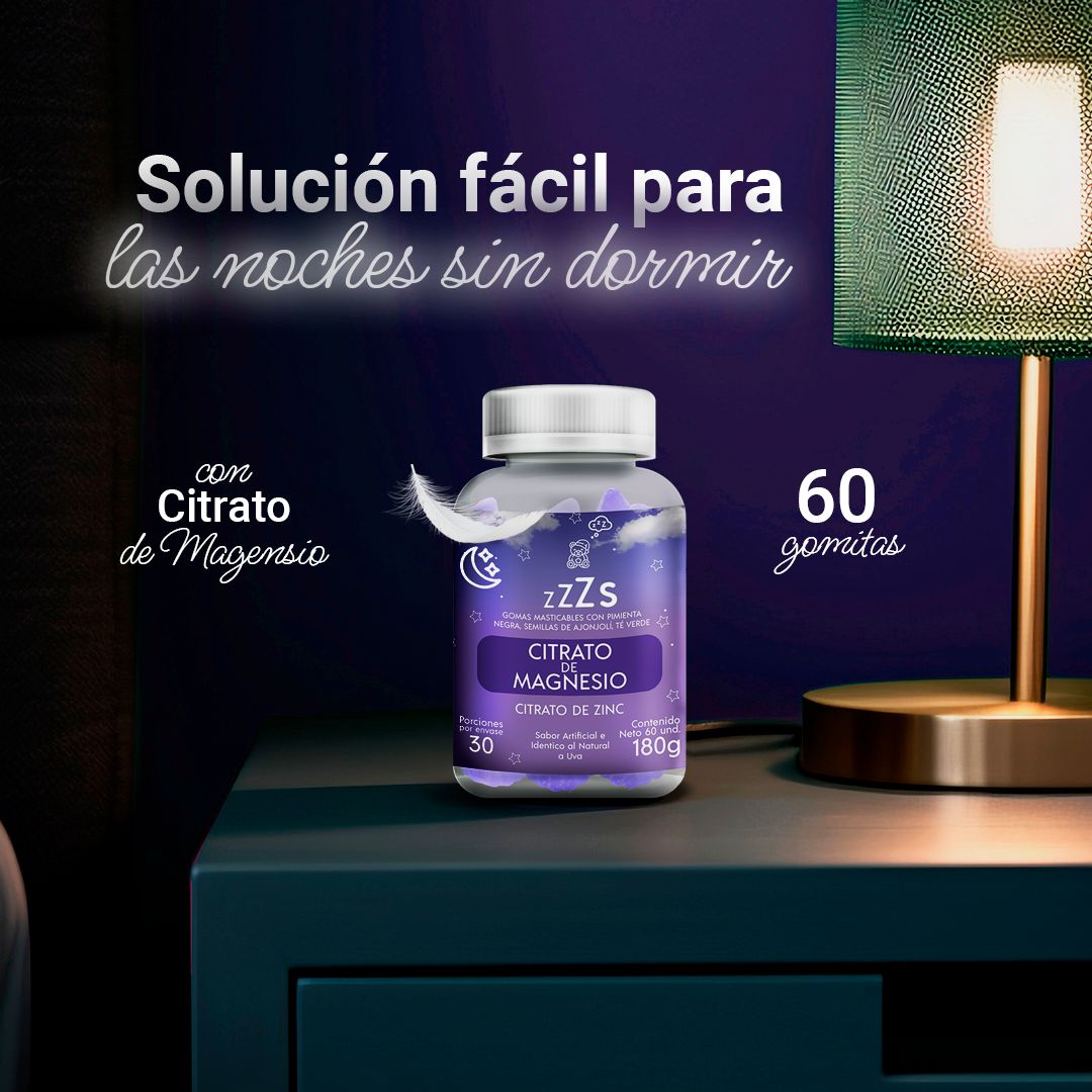 Gomitas de Citrato de Magnesio + Zinc 😴 Despídete de las noches en vela • Registro INVIMA
