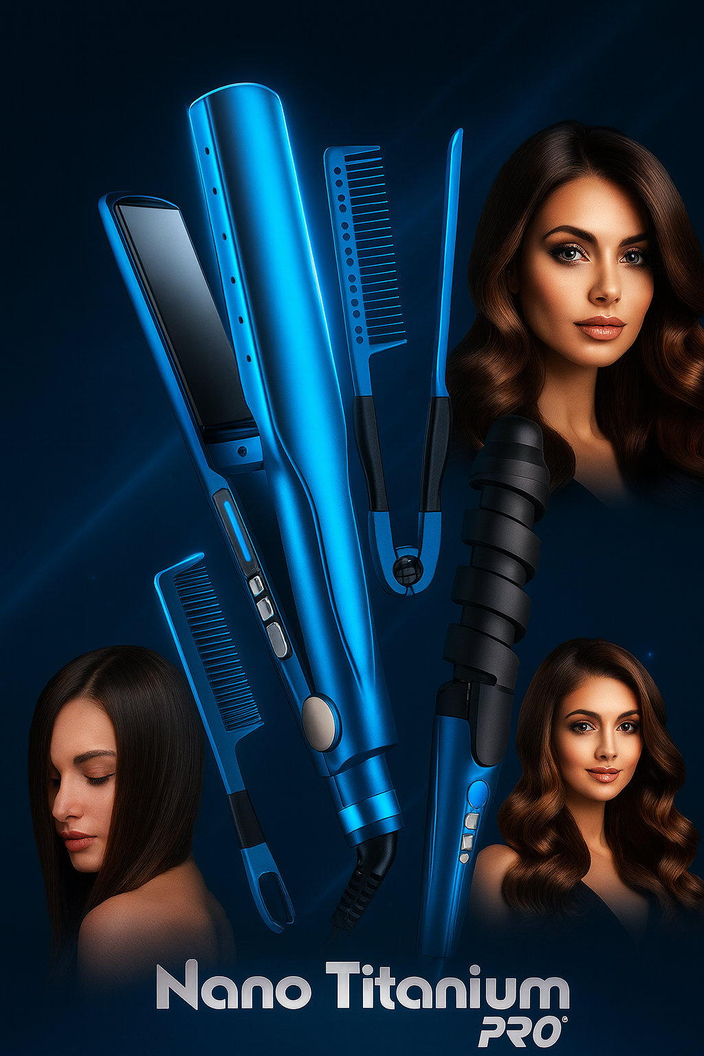 🔥¡Transforma tu melena en minutos!🔥 Compra la plancha profesional ProHair y llévate GRATIS🎁 rizador y peine térmico