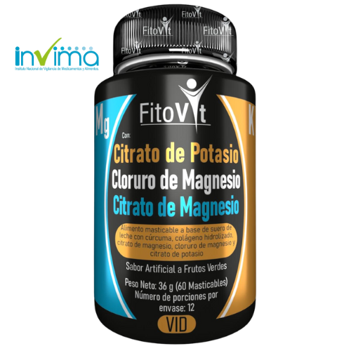 CITRATOS MASTICABLES FITOVIT 😍 Tu noche sin desvelo y tu día con energía: Potasio + Magnesio😴