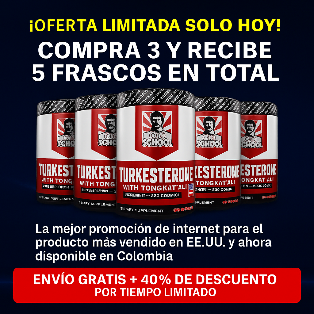 🔥 TURKESTERONE 💪 Recupera tu energía y músculos – El Anabólico Natural #1 de EE.UU.
