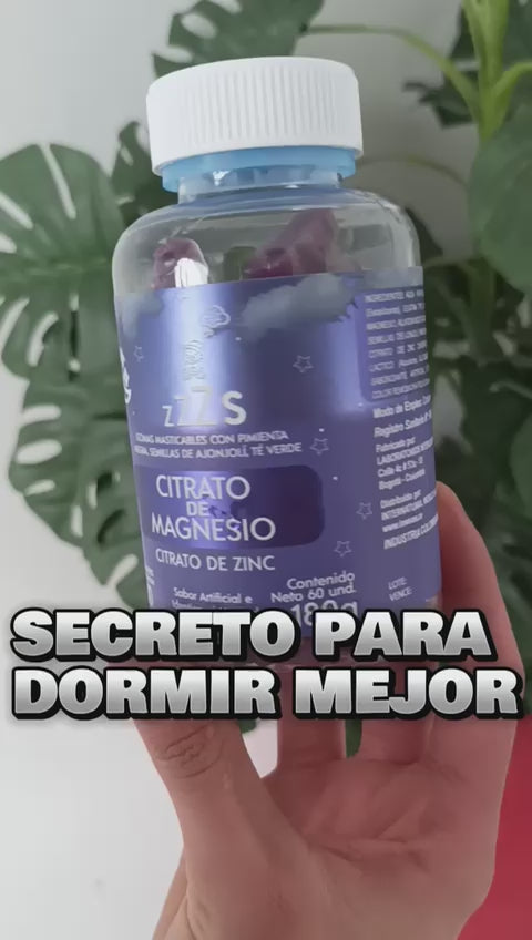 Gomitas de Citrato de Magnesio + Zinc 😴 Despídete de las noches en vela • Registro INVIMA
